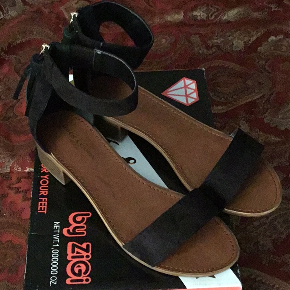 Sandals with ankle strap